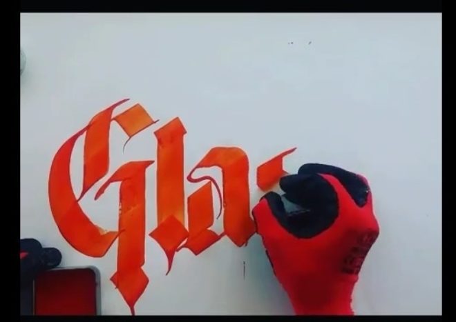 Glass Calligraphy2